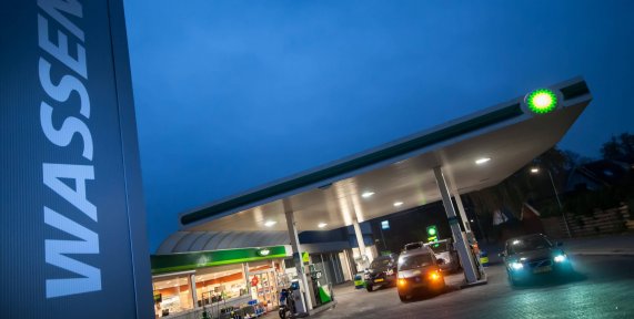 Tanken onderweg - blokje Tankstations